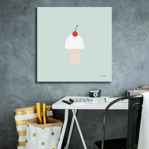 'Ice Cream Cone II' by Ann Kelle Designs, Canvas Wall Art,26 x 26