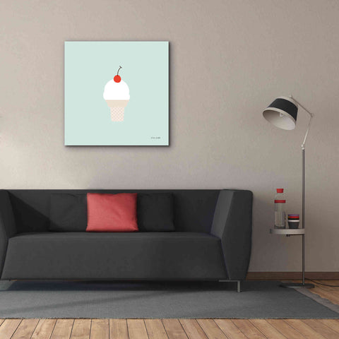 Image of 'Ice Cream Cone II' by Ann Kelle Designs, Canvas Wall Art,37 x 37