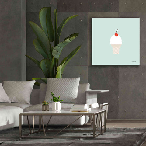 Image of 'Ice Cream Cone II' by Ann Kelle Designs, Canvas Wall Art,37 x 37