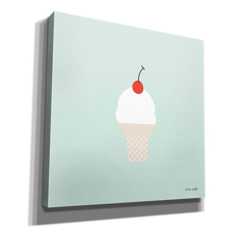 Image of 'Ice Cream Cone II' by Ann Kelle Designs, Canvas Wall Art,12x12x1.1x0,18x18x1.1x0,26x26x1.74x0,37x37x1.74x0