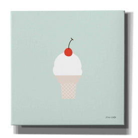 'Ice Cream Cone II' by Ann Kelle Designs, Canvas Wall Art,12x12x1.1x0,18x18x1.1x0,26x26x1.74x0,37x37x1.74x0