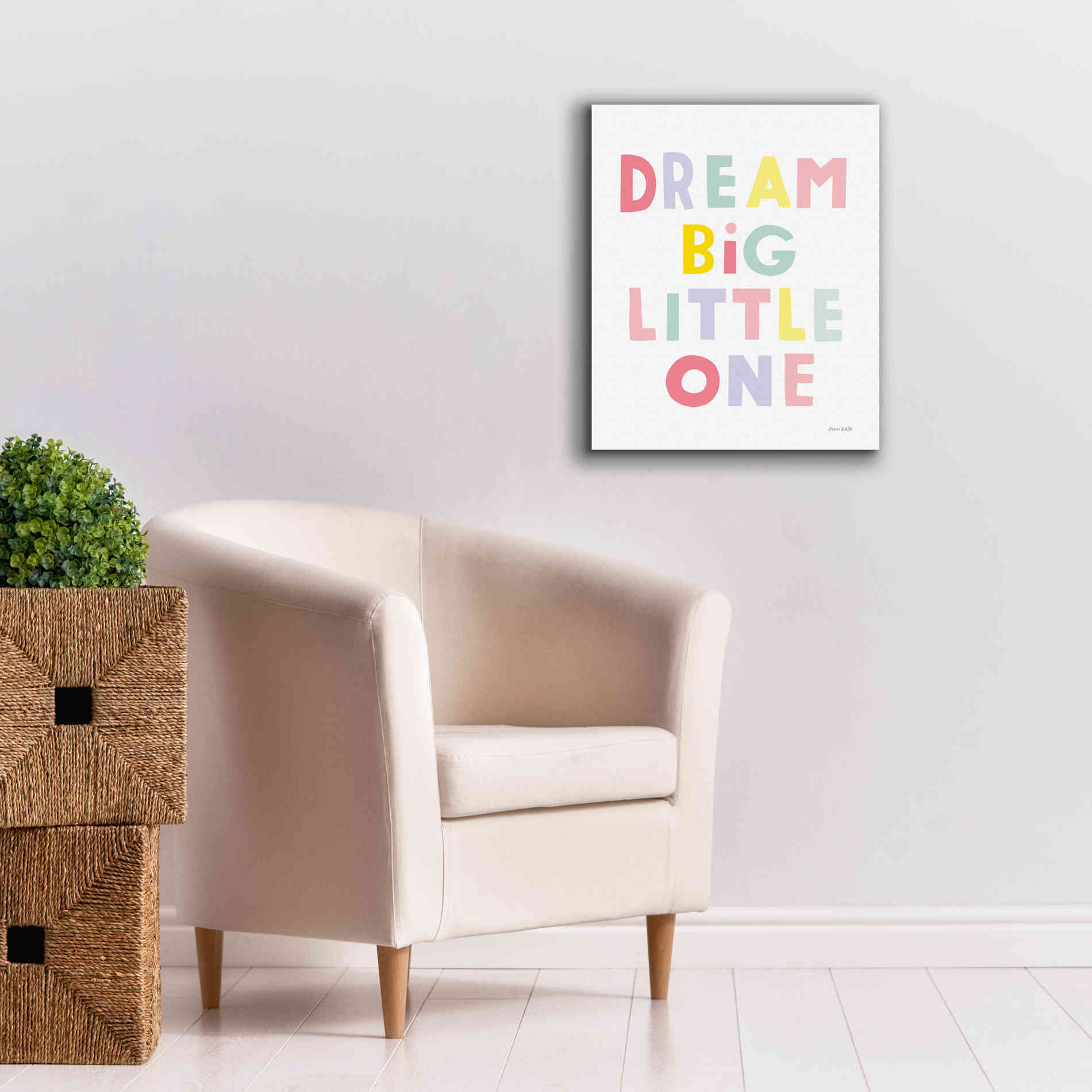 'Dream Big Little One' by Ann Kelle Designs, Canvas Wall Art,20 x 24