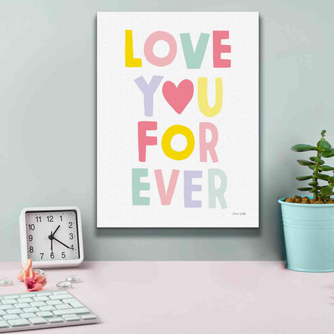 Image of 'Love You Forever' by Ann Kelle Designs, Canvas Wall Art,12 x 16