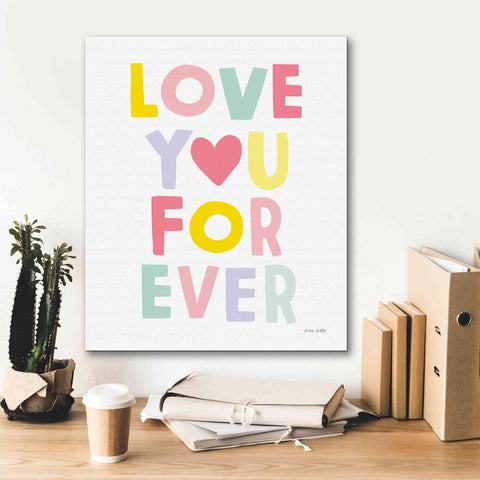 Image of 'Love You Forever' by Ann Kelle Designs, Canvas Wall Art,20 x 24