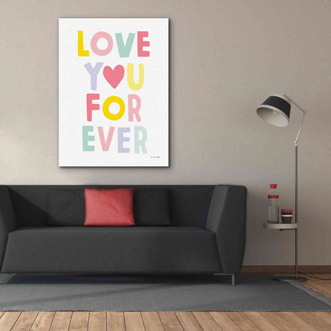 Image of 'Love You Forever' by Ann Kelle Designs, Canvas Wall Art,40 x 54