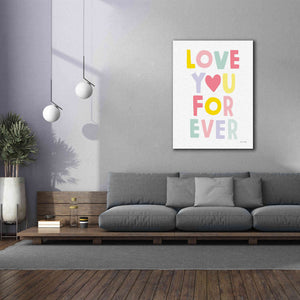 'Love You Forever' by Ann Kelle Designs, Canvas Wall Art,40 x 54
