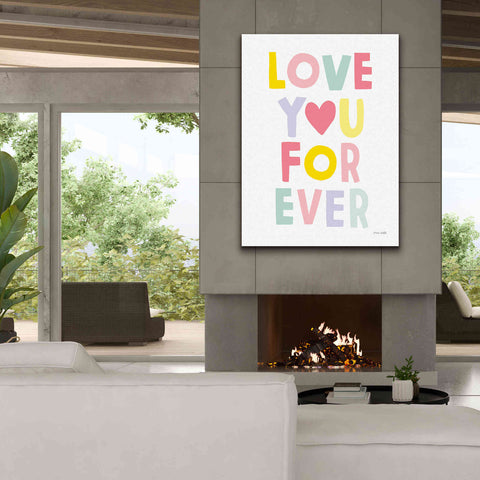 Image of 'Love You Forever' by Ann Kelle Designs, Canvas Wall Art,40 x 54