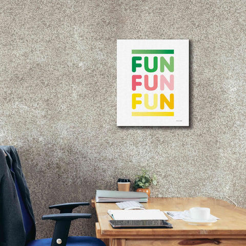 Image of 'Fun' by Ann Kelle Designs, Canvas Wall Art,20 x 24