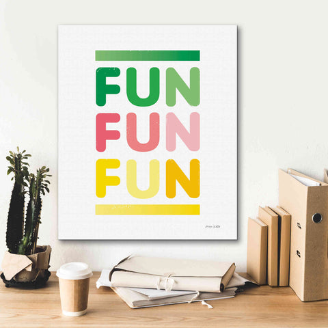 Image of 'Fun' by Ann Kelle Designs, Canvas Wall Art,20 x 24