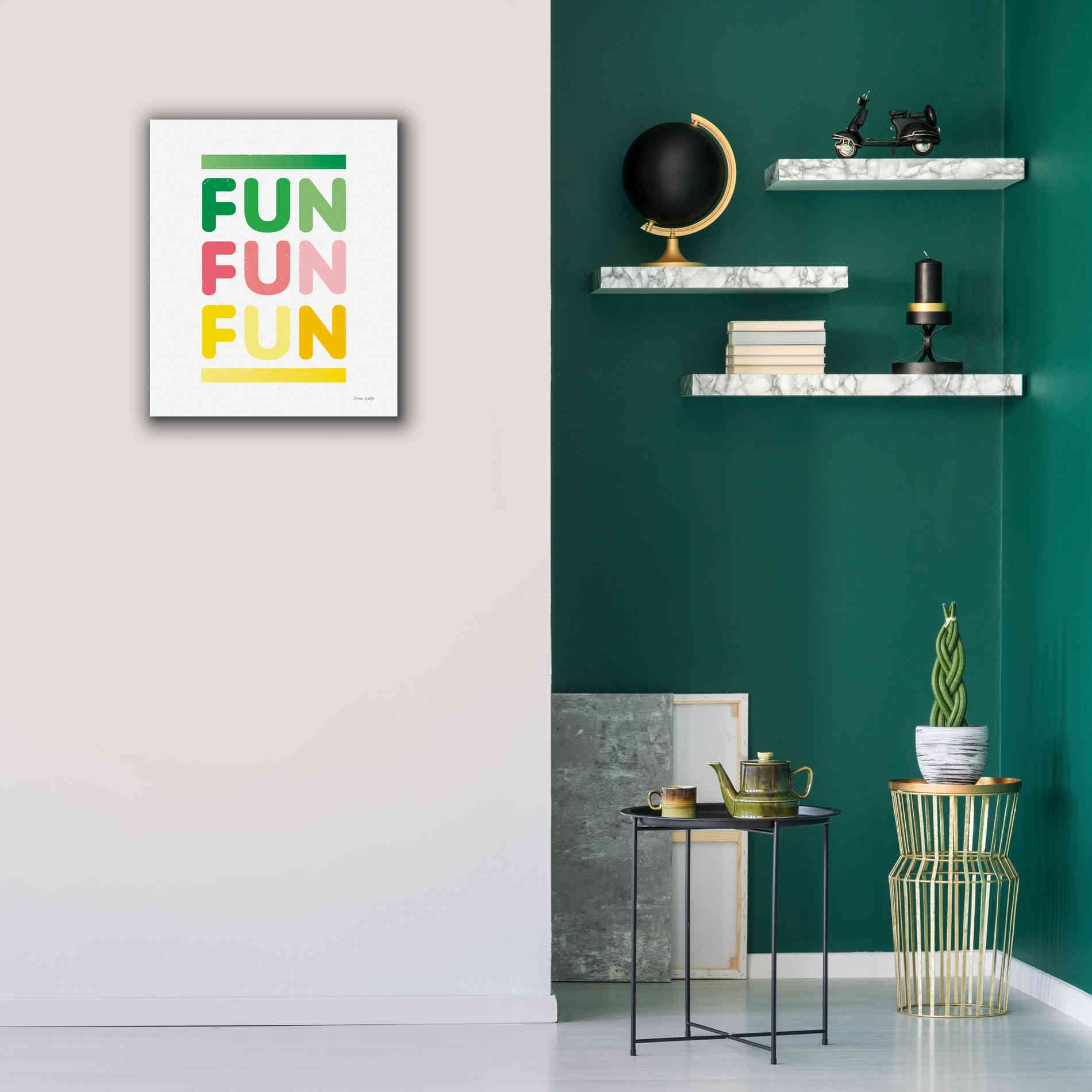 'Fun' by Ann Kelle Designs, Canvas Wall Art,20 x 24