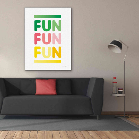 Image of 'Fun' by Ann Kelle Designs, Canvas Wall Art,40 x 54