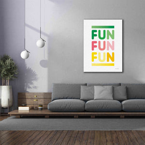 'Fun' by Ann Kelle Designs, Canvas Wall Art,40 x 54