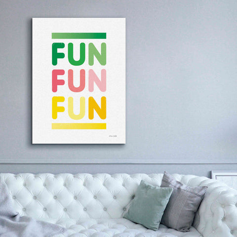 Image of 'Fun' by Ann Kelle Designs, Canvas Wall Art,40 x 54