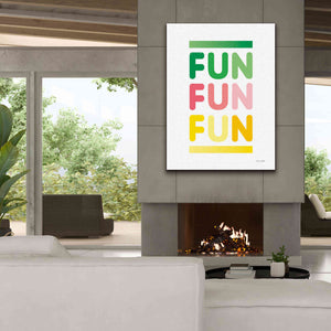 'Fun' by Ann Kelle Designs, Canvas Wall Art,40 x 54