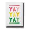 'Yay' by Ann Kelle Designs, Canvas Wall Art,12x16x1.1x0,20x24x1.1x0,26x30x1.74x0,40x54x1.74x0