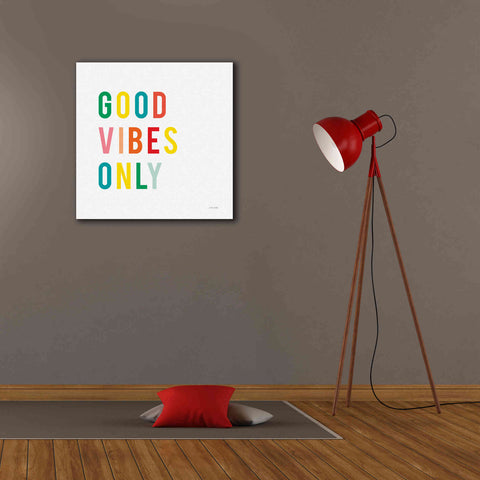 Image of 'Good Vibes Only' by Ann Kelle Designs, Canvas Wall Art,26 x 26