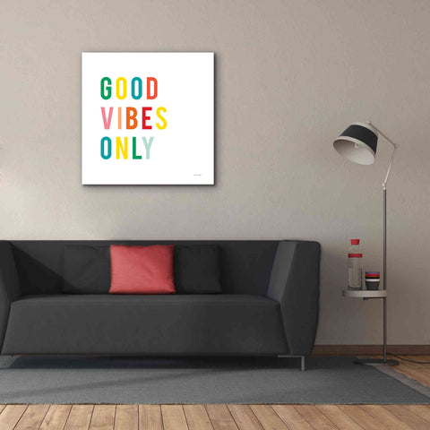 Image of 'Good Vibes Only' by Ann Kelle Designs, Canvas Wall Art,37 x 37