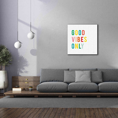 Image of 'Good Vibes Only' by Ann Kelle Designs, Canvas Wall Art,37 x 37