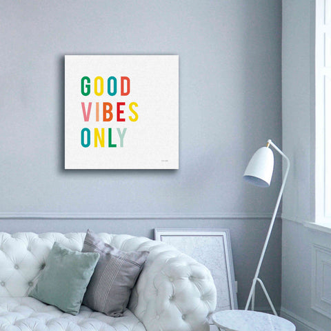 Image of 'Good Vibes Only' by Ann Kelle Designs, Canvas Wall Art,37 x 37