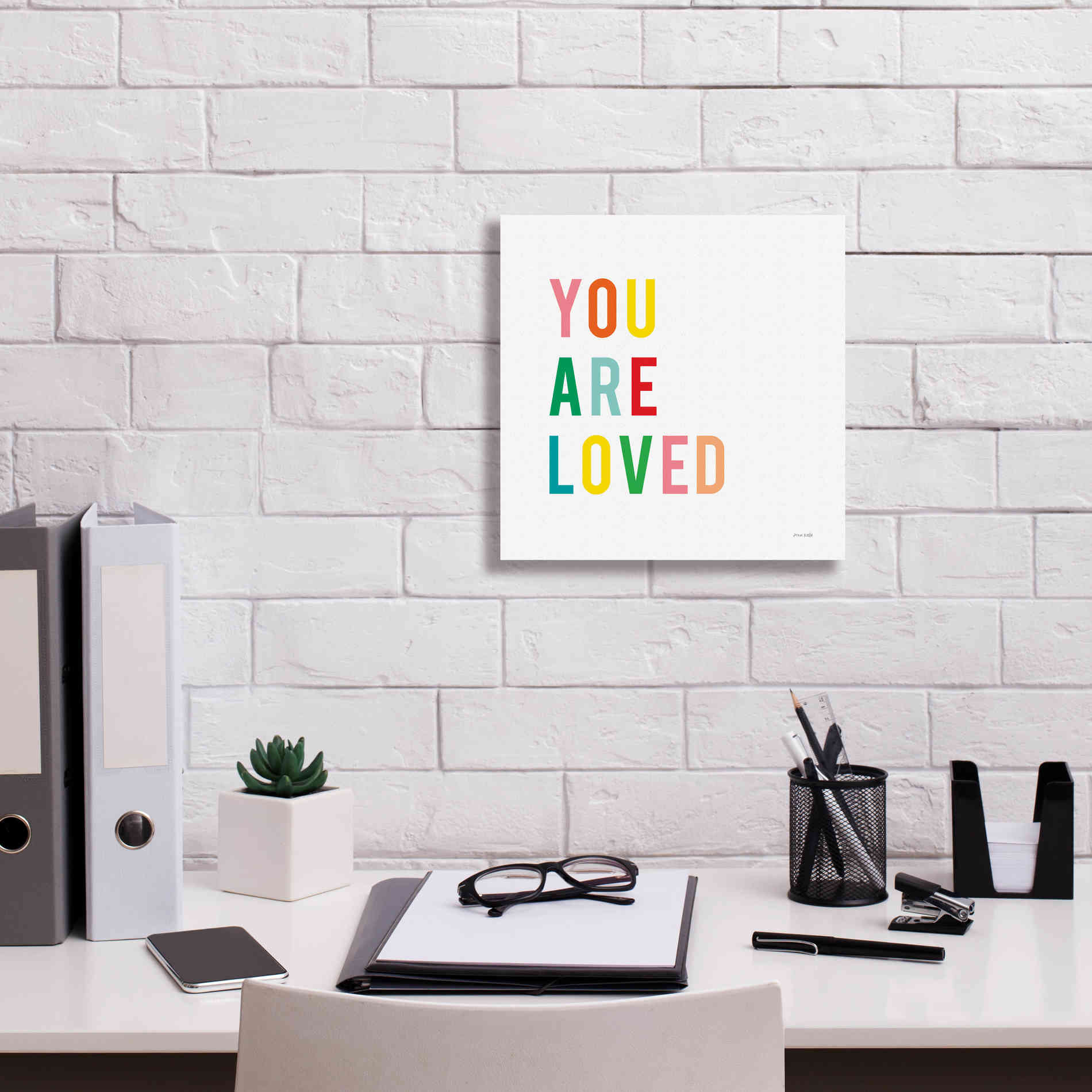 'You are Loved' by Ann Kelle Designs, Canvas Wall Art,12 x 12