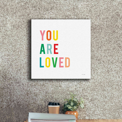 Image of 'You are Loved' by Ann Kelle Designs, Canvas Wall Art,18 x 18