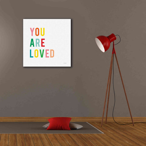 Image of 'You are Loved' by Ann Kelle Designs, Canvas Wall Art,26 x 26