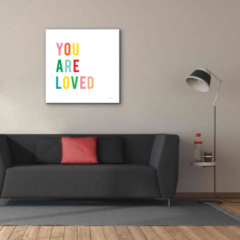 Image of 'You are Loved' by Ann Kelle Designs, Canvas Wall Art,37 x 37
