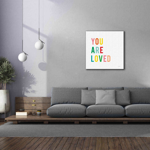 Image of 'You are Loved' by Ann Kelle Designs, Canvas Wall Art,37 x 37