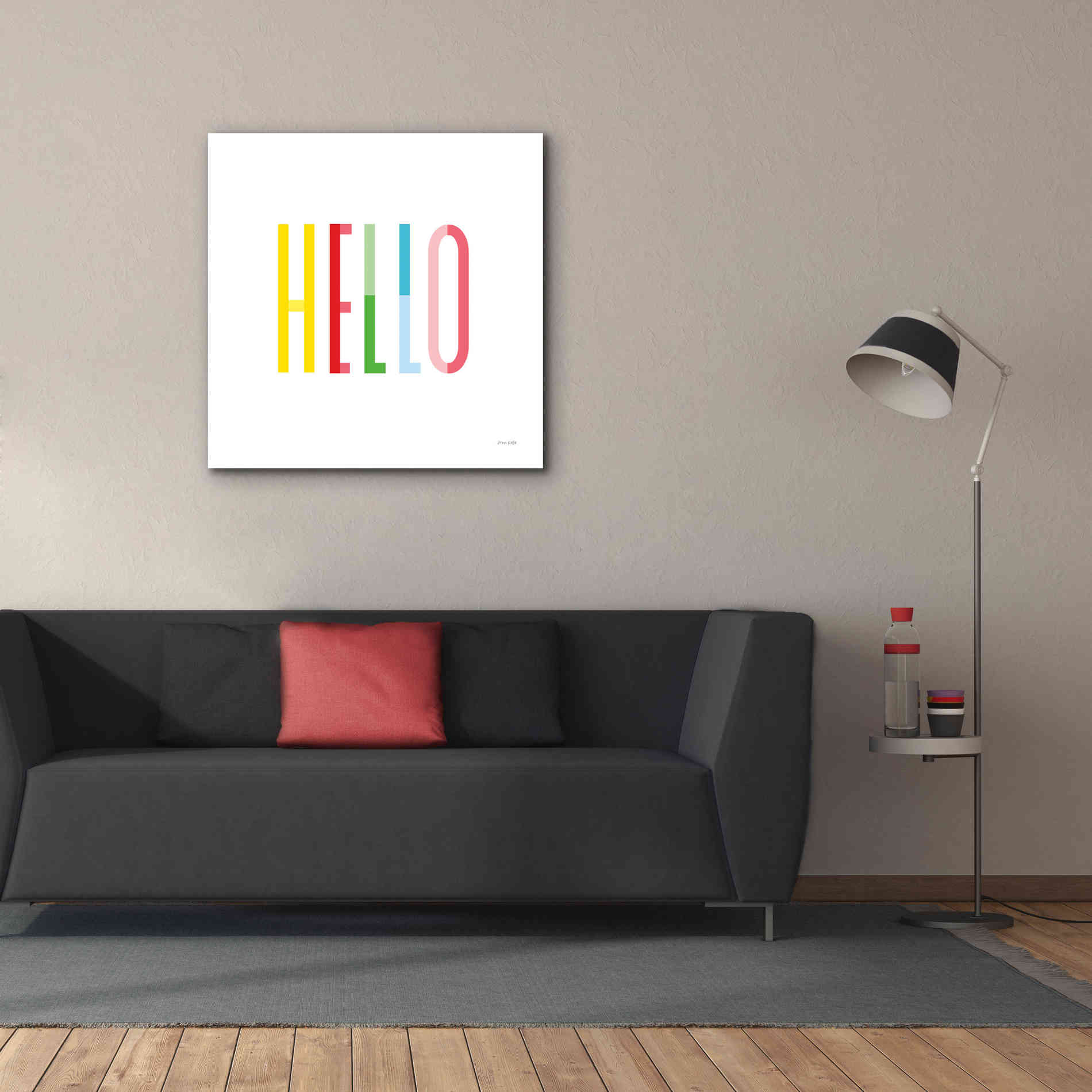 'Hello' by Ann Kelle Designs, Canvas Wall Art,37 x 37