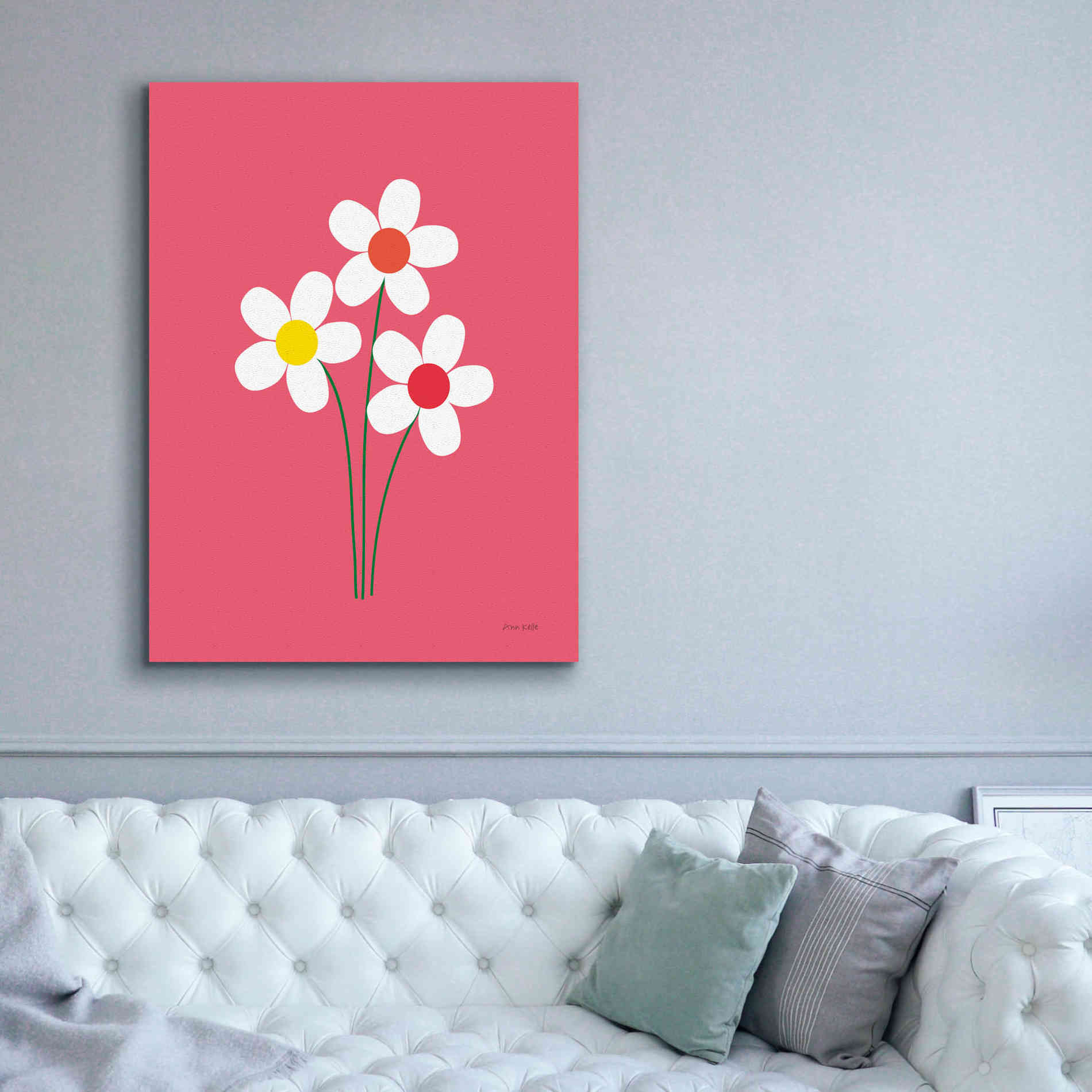 'Daisies I' by Ann Kelle Designs, Canvas Wall Art,40 x 54