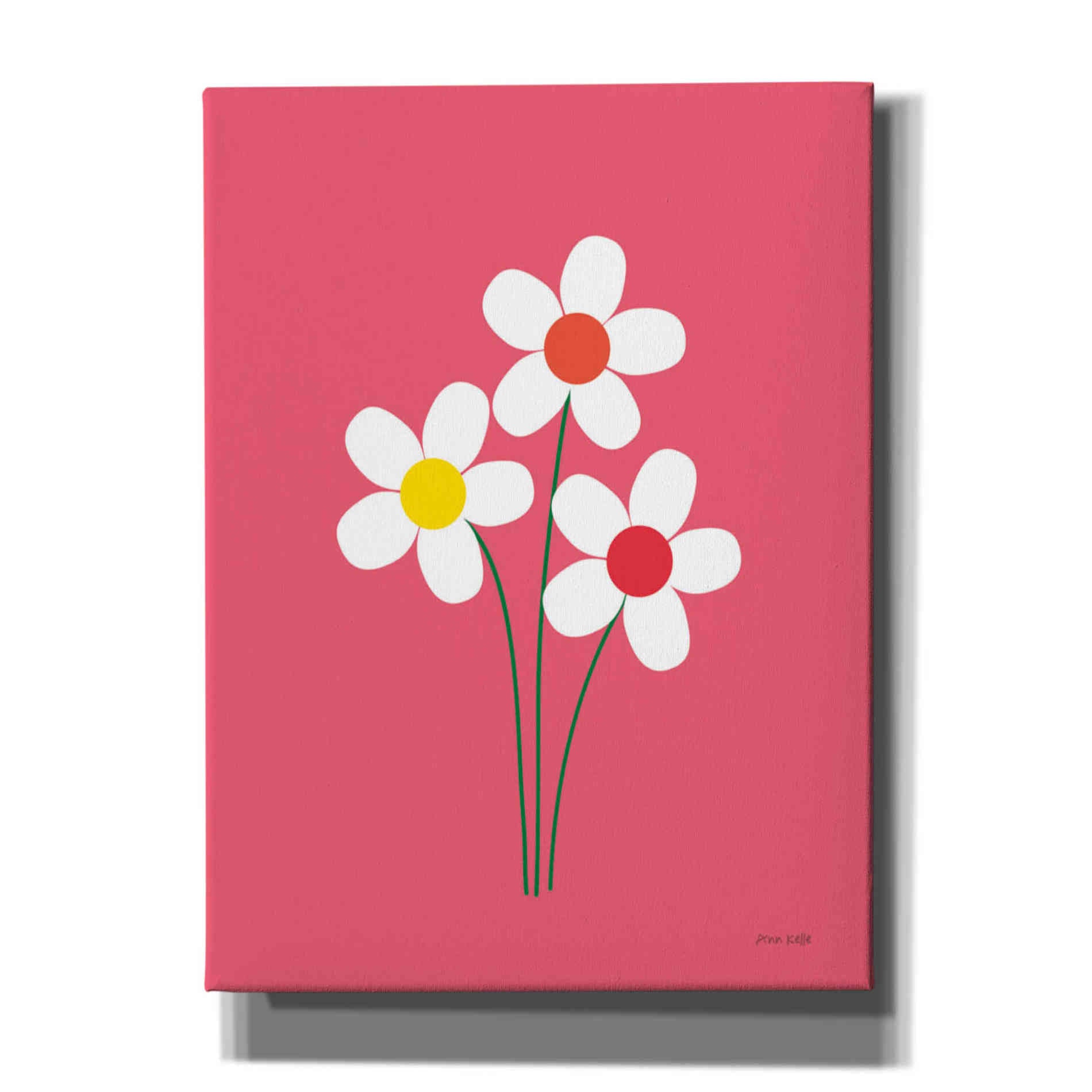 'Daisies I' by Ann Kelle Designs, Canvas Wall Art,12x16x1.1x0,20x24x1.1x0,26x30x1.74x0,40x54x1.74x0