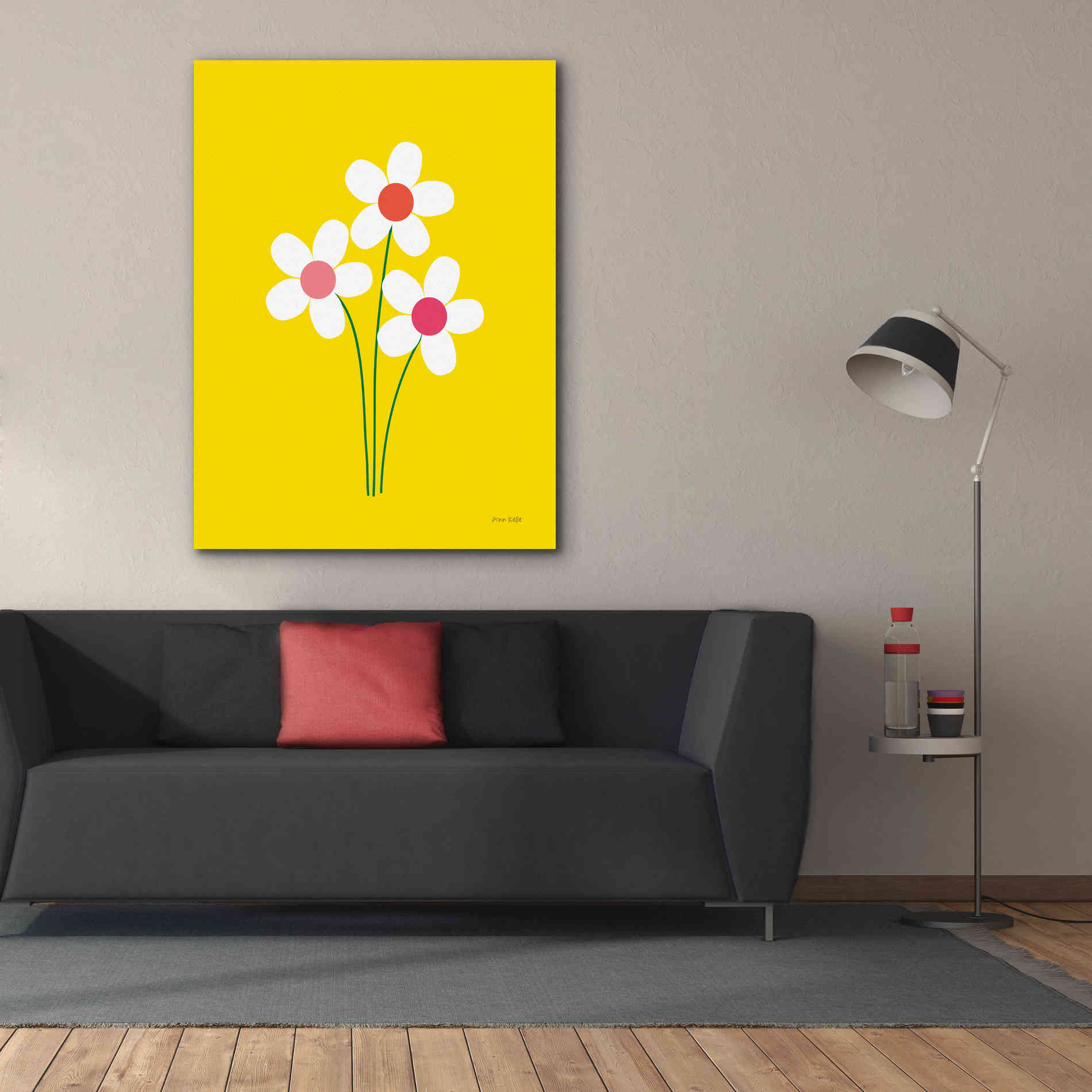 'Daisies II' by Ann Kelle Designs, Canvas Wall Art,40 x 54
