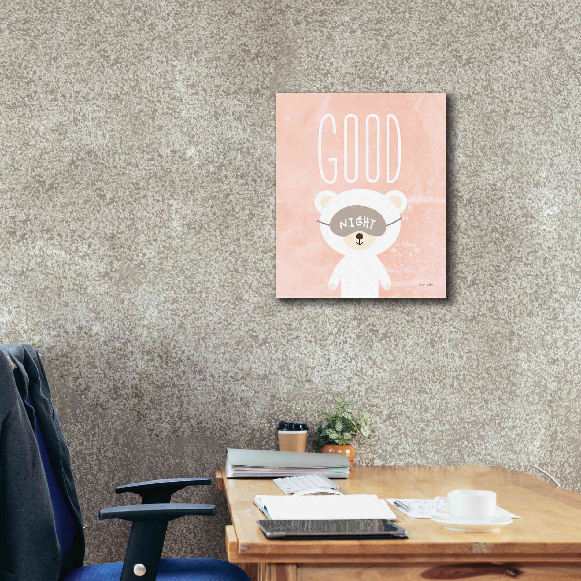 'Goodnight' by Ann Kelle Designs, Canvas Wall Art,20 x 24