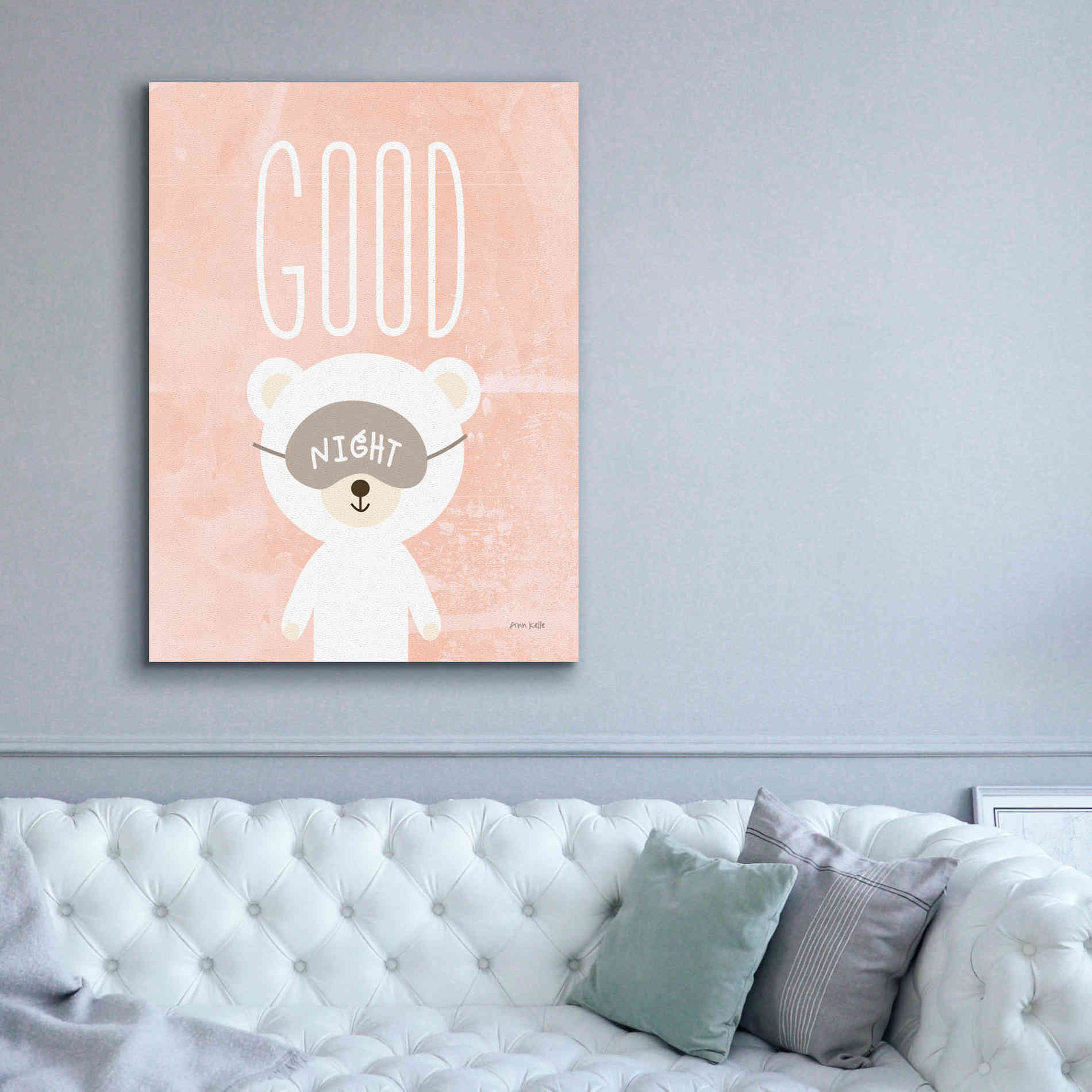 'Goodnight' by Ann Kelle Designs, Canvas Wall Art,40 x 54