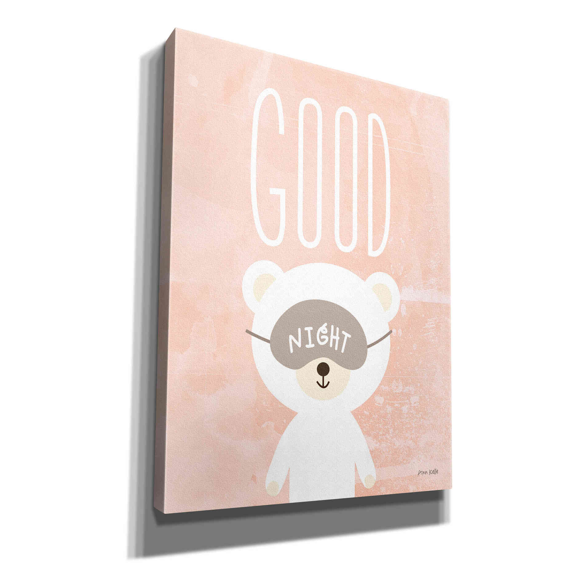 'Goodnight' by Ann Kelle Designs, Canvas Wall Art,12x16x1.1x0,20x24x1.1x0,26x30x1.74x0,40x54x1.74x0