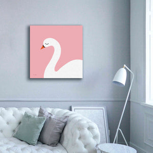 'Swan' by Ann Kelle Designs, Canvas Wall Art,37 x 37