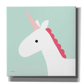 'Unicorn' by Ann Kelle Designs, Canvas Wall Art,12x12x1.1x0,18x18x1.1x0,26x26x1.74x0,37x37x1.74x0
