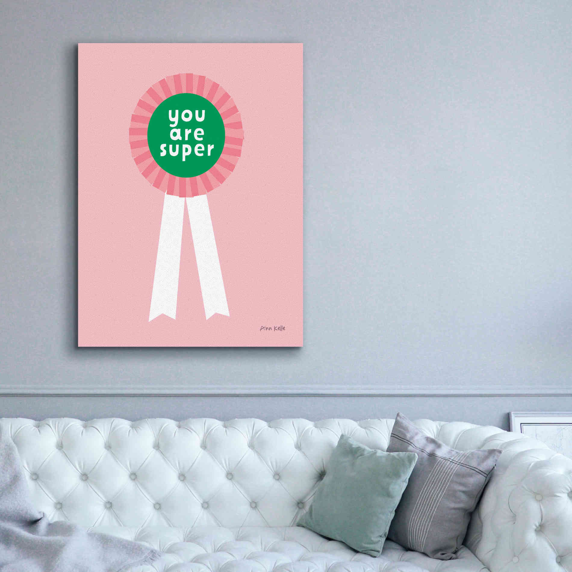'Super Award' by Ann Kelle Designs, Canvas Wall Art,40 x 54