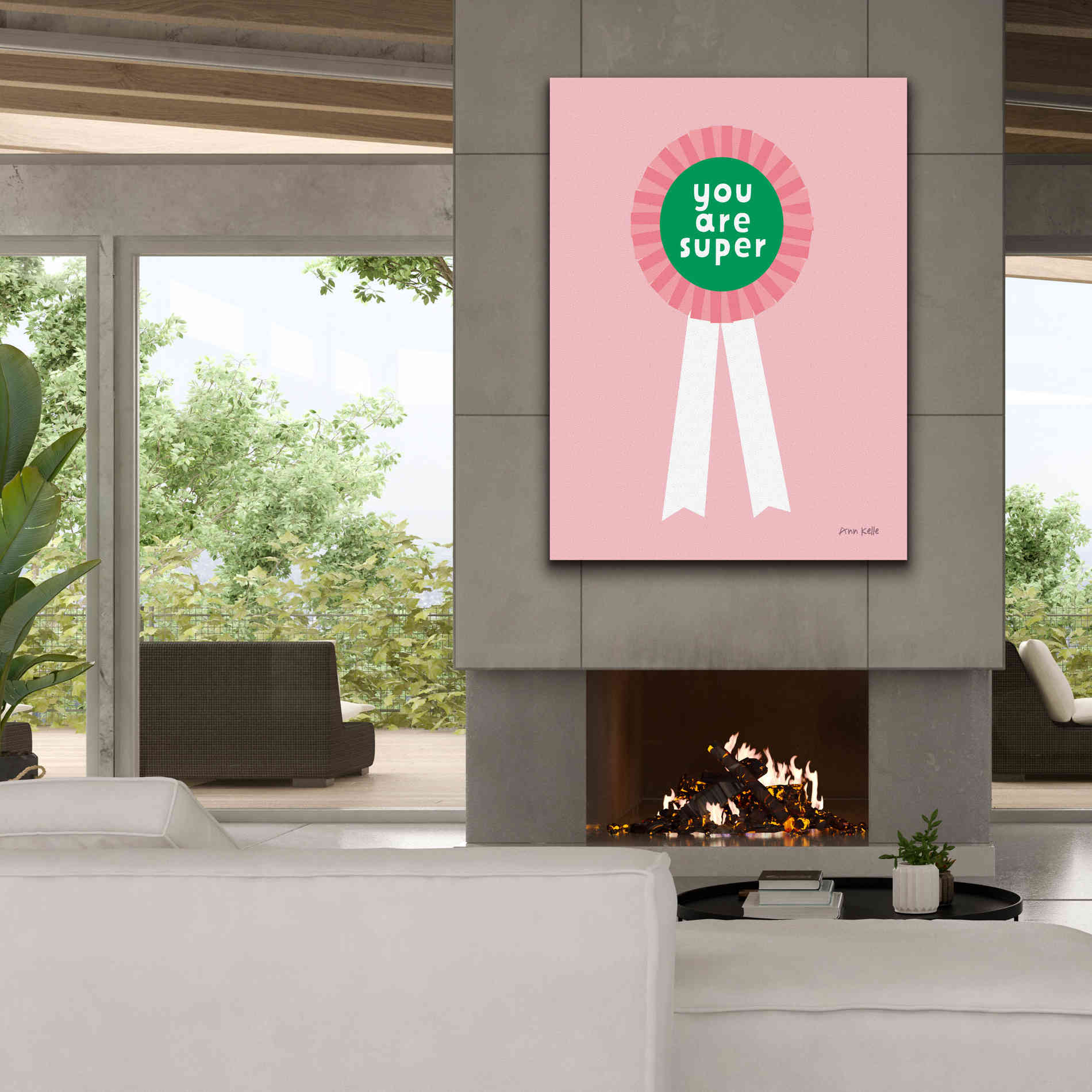 'Super Award' by Ann Kelle Designs, Canvas Wall Art,40 x 54