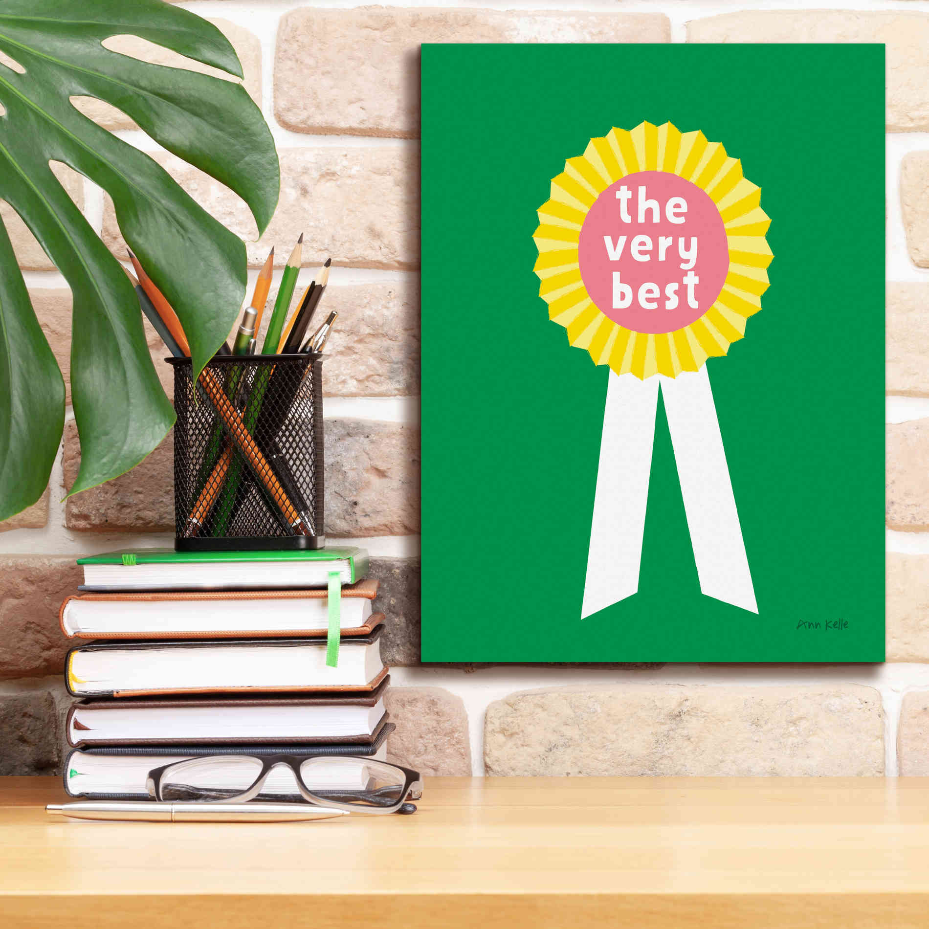 'Very Best Award' by Ann Kelle Designs, Canvas Wall Art,12 x 16