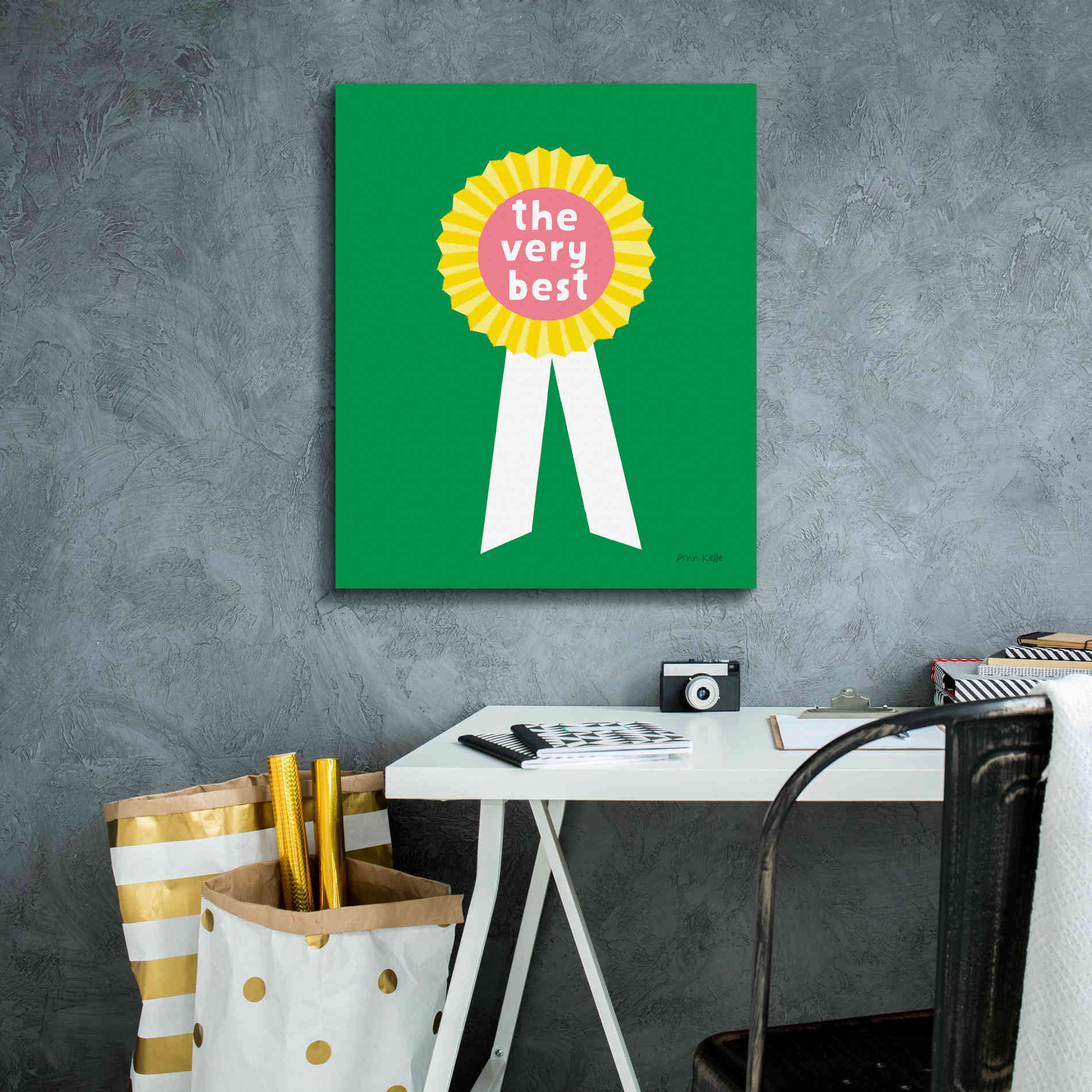 'Very Best Award' by Ann Kelle Designs, Canvas Wall Art,20 x 24