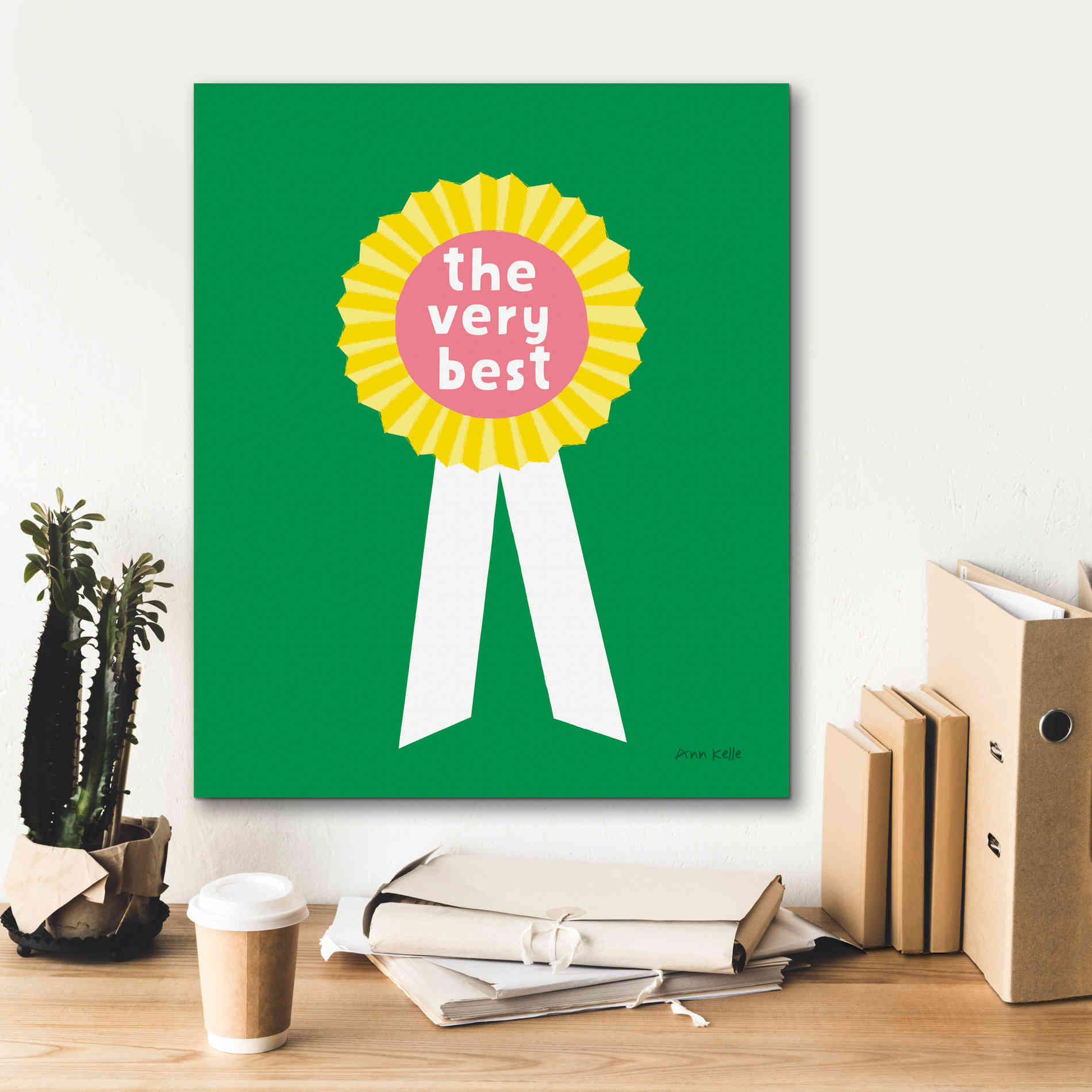 'Very Best Award' by Ann Kelle Designs, Canvas Wall Art,20 x 24