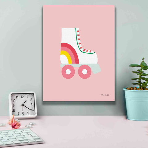 Image of 'Rollerskate' by Ann Kelle Designs, Canvas Wall Art,12 x 16