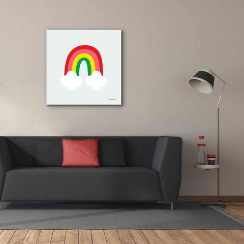 Image of 'Bright Rainbow I' by Ann Kelle Designs, Canvas Wall Art,37 x 37