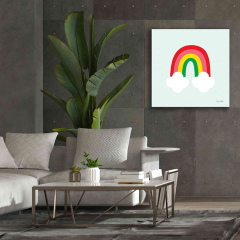 Image of 'Bright Rainbow I' by Ann Kelle Designs, Canvas Wall Art,37 x 37