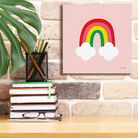 Image of 'Bright Rainbow II' by Ann Kelle Designs, Canvas Wall Art,12 x 12