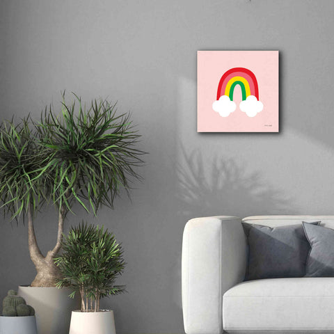 Image of 'Bright Rainbow II' by Ann Kelle Designs, Canvas Wall Art,18 x 18