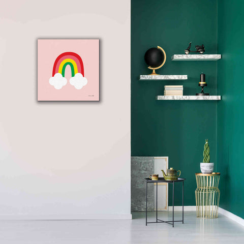 Image of 'Bright Rainbow II' by Ann Kelle Designs, Canvas Wall Art,26 x 26