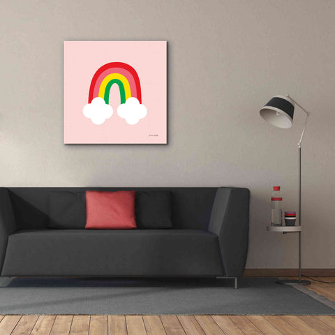 Image of 'Bright Rainbow II' by Ann Kelle Designs, Canvas Wall Art,37 x 37
