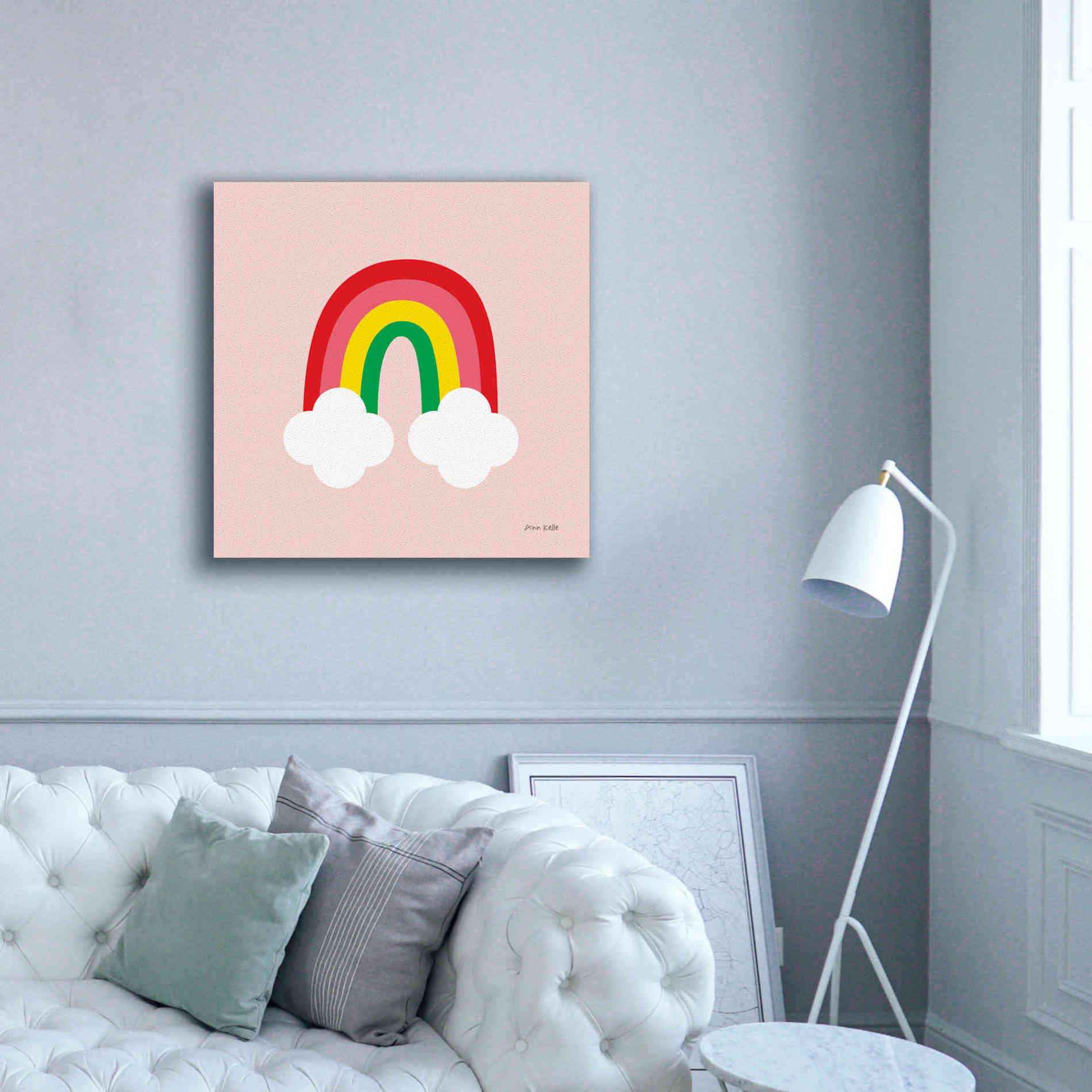 'Bright Rainbow II' by Ann Kelle Designs, Canvas Wall Art,37 x 37